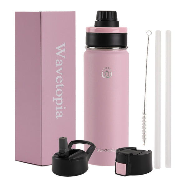 Wide Mouth Sports Water Bottle - Rose