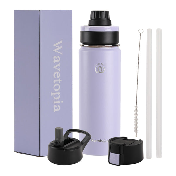 Wide Mouth Sports Water Bottle - Light Purple