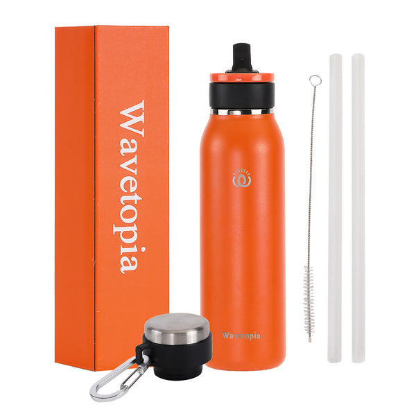 Narrow Mouth Sports Water Bottle - Orange